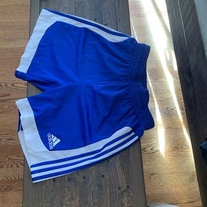 Blue Adidas shorts